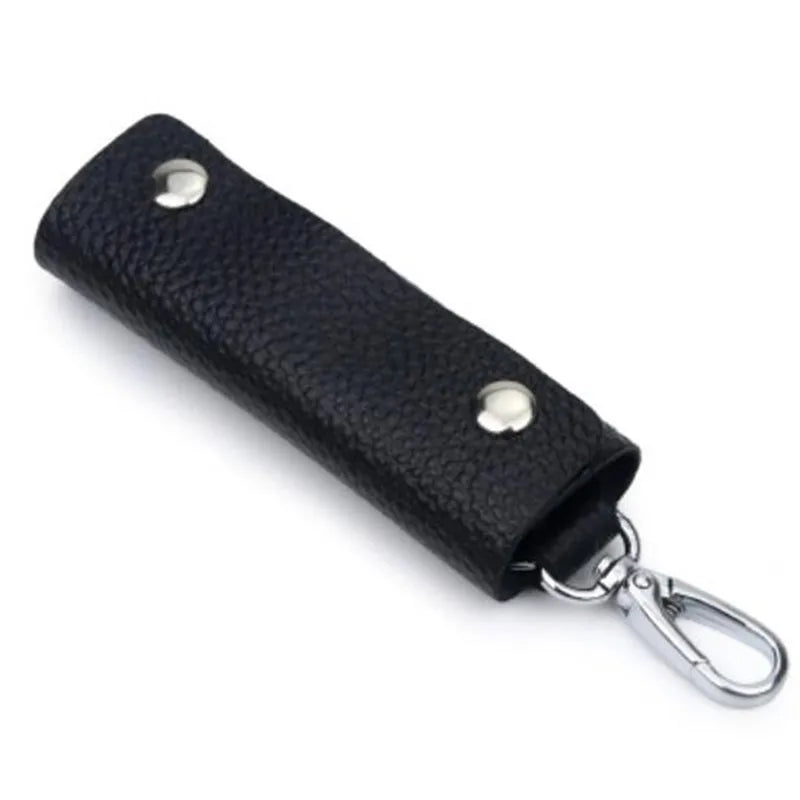 Leather Keychain Holder Organizer Pouch Car Wallet Housekeeper Mini Bag