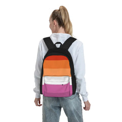 Lesbian Flag Expanded Backpacks Men's