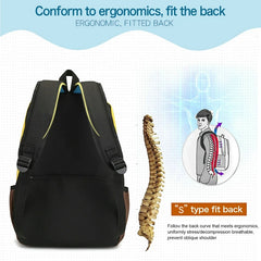 Colorful Student Backpack Lightweight Waterproof School Bag