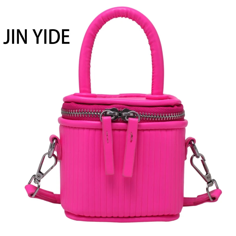 Mini Box PU Leather Crossbody Bag Short Handle Women Shoulder Handbag Green