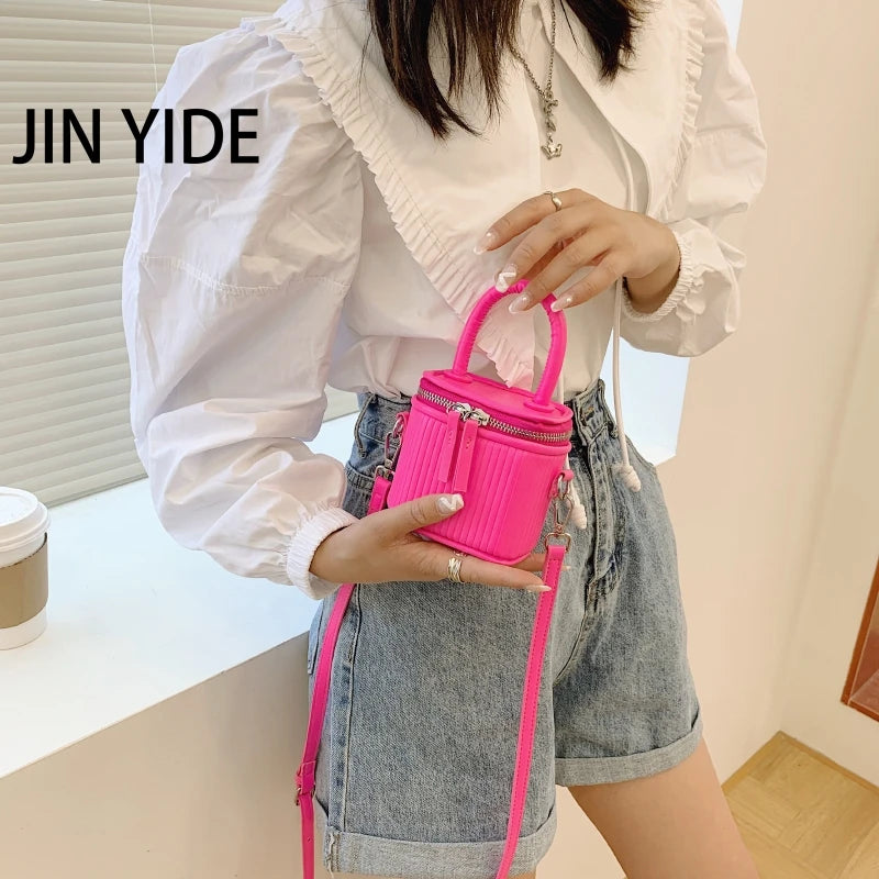 Mini Box PU Leather Crossbody Bag Short Handle Women Shoulder Handbag Green