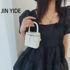 Mini Box PU Leather Crossbody Bag Short Handle Women Shoulder Handbag Green