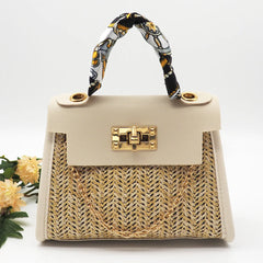 Mini Straw Bag Weave Handbag Portable Cross Body Messenger Bags