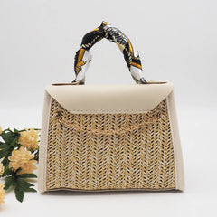 Mini Straw Bag Weave Handbag Portable Cross Body Messenger Bags