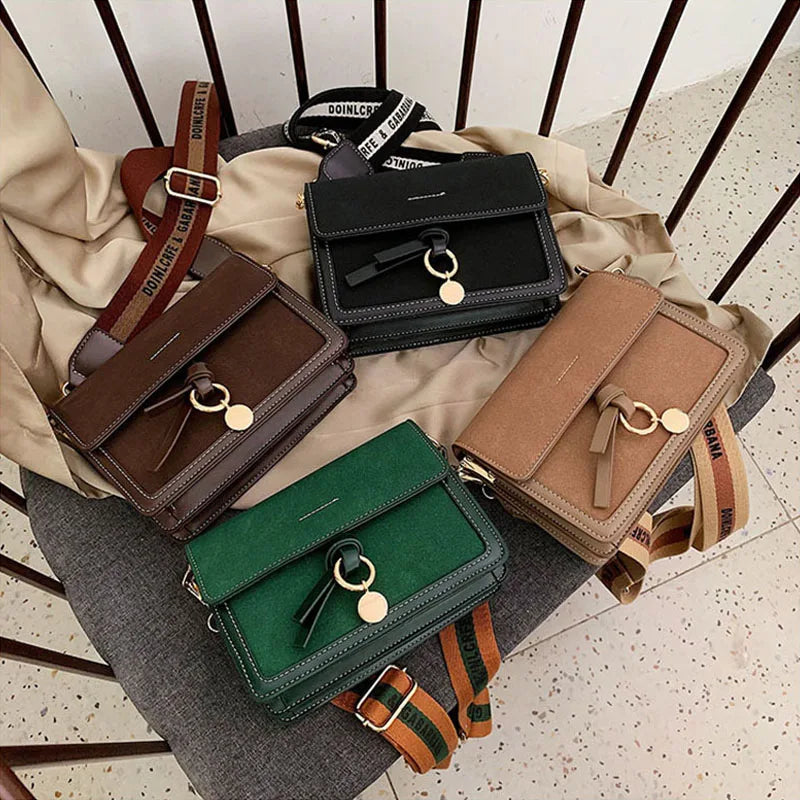 Small Flap Bag PU Leather Crossbody Shoulder Bag