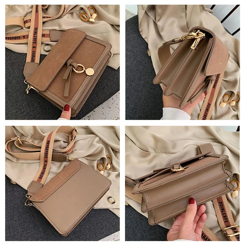 Small Flap Bag PU Leather Crossbody Shoulder Bag