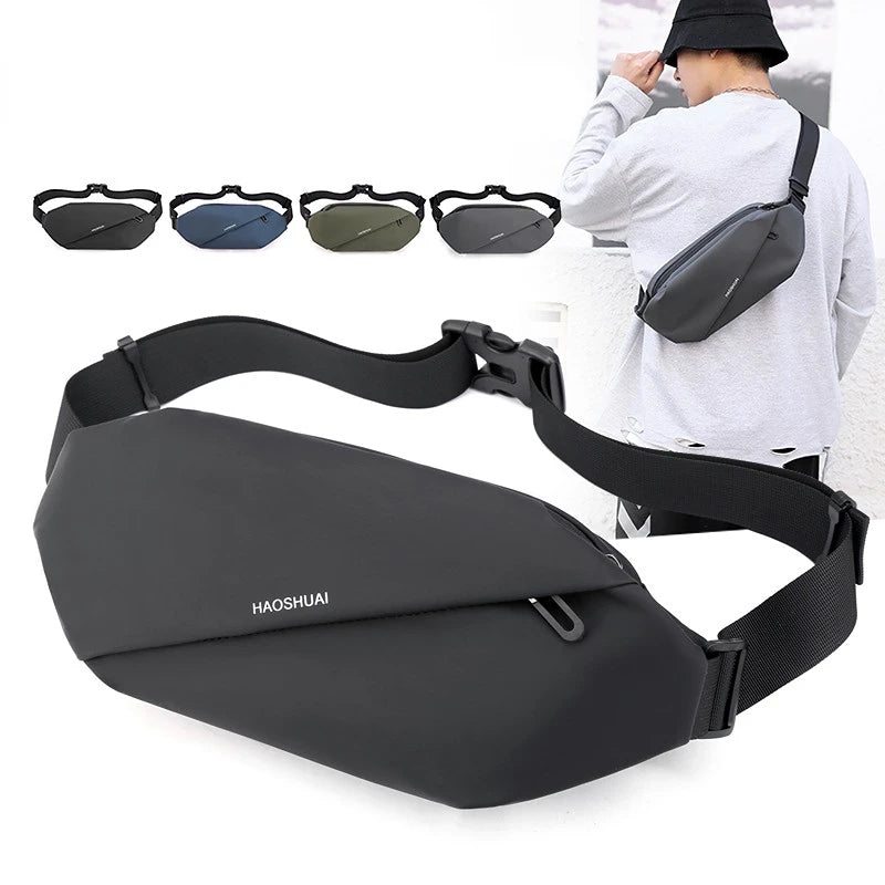 Men's Outdoor Mobile Phone Bag, Chest Bag, Multi-functional Fanny Pack