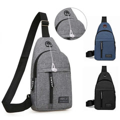Men Women Nylon Waist Packs Sling Bag Crossbody Outdoor Sport
