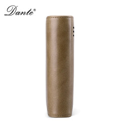 Men Short Bifold Cowhide Wallet Soft Oil Wax Leather Wallets Coin Purse Clutch T