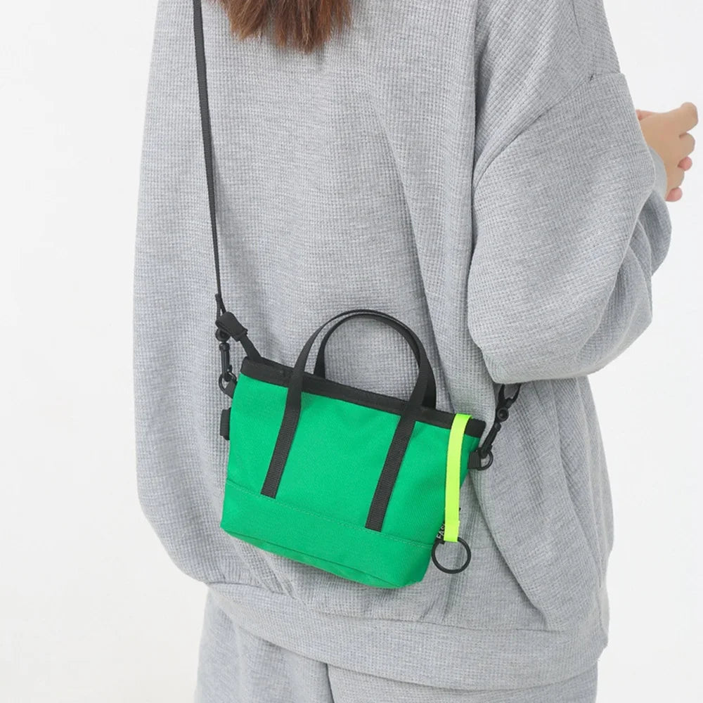 Reflective Strip Mini Shoulder Bag Unisex Chest Crossbody Tote Handbag