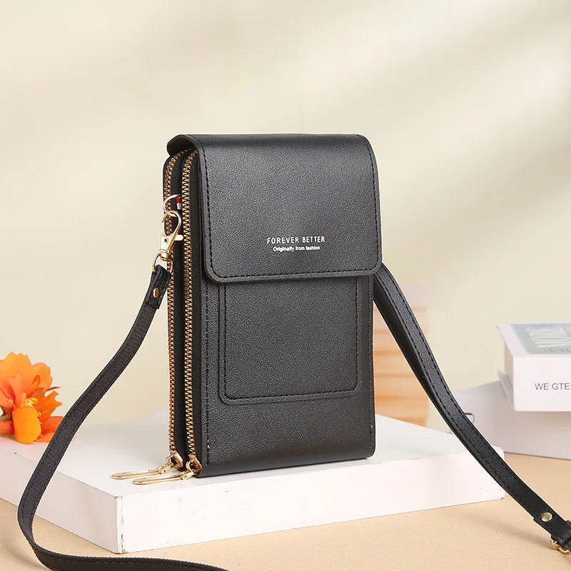 Women Touch Screen Mobile Bag Wallet Outdoor Shoulder Messenger Bag