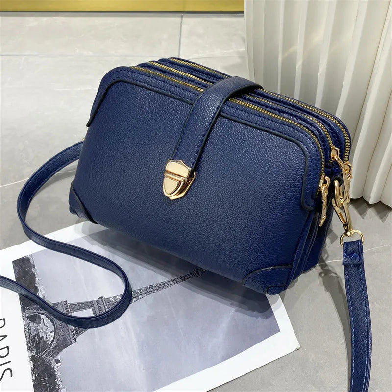 Soft Leather Shoulder Bag Large Capacity Single Shoulder Cross Body Women's Bag