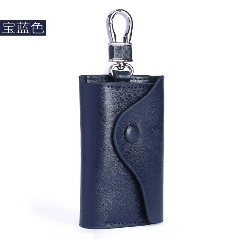 Cowhide Car Buckle Key Case Multifunctional