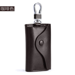 Cowhide Car Buckle Key Case Multifunctional