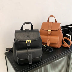 Natural Cowhide Large-capacity Women's Leather Backpack