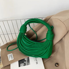 Hand Woven Rope Knot Shoulder Bag Crossbody Bag