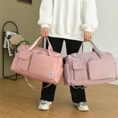 Nylon Travel Handbag Gym Bag Sports Shoulder Bag Weekend Handbag