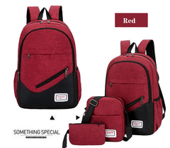 Waterproof Nylon Shoulder Bag Laptop Backpack Hiking Travel Bag