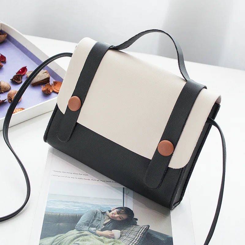 One Shoulder Bag Lady HandBag Crossbody Bag Contrast Small Square Bag
