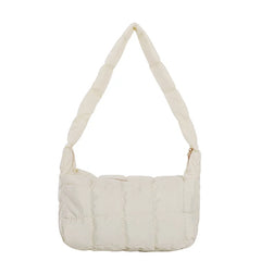 Embroidered Rhombus Shoulder Bag for Women