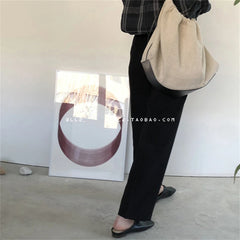 Vintage Street Canvas Shoulder Bag Large Capacity Tote Bag Women