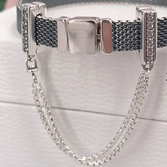 Reflexions Safety Chain Clip Stopper Beads for Charm Bracelet