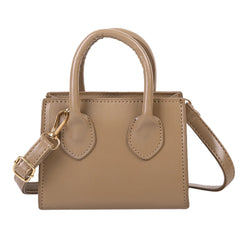 Retro PU Women Shoulder Totes Bag Portable Leather Handbag Personality Solid Fem