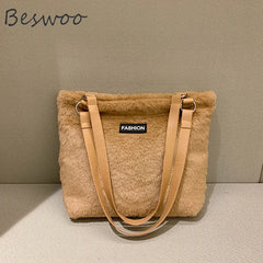 Fluffy Large Capacity Shoulder Bag for Women