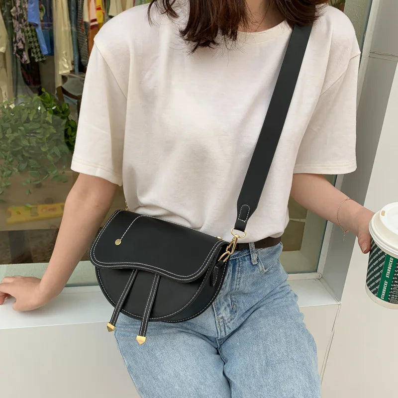 Mini Saddle Bag Women's Crossbody Messenger Bag
