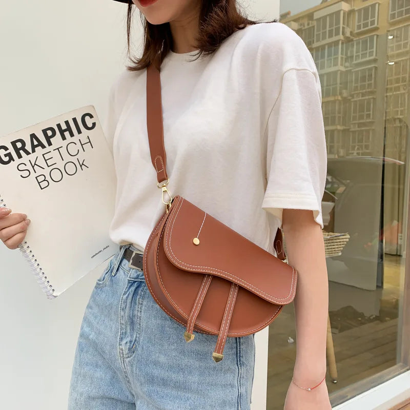Mini Saddle Bag Women's Crossbody Messenger Bag