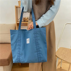 Canvas Shoulder Bag Small Fresh Tote Large Handbag