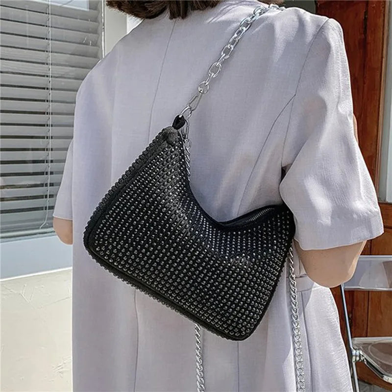 Rhinestone Handbag Diamonds Shoulder Purse Crossbody Bag