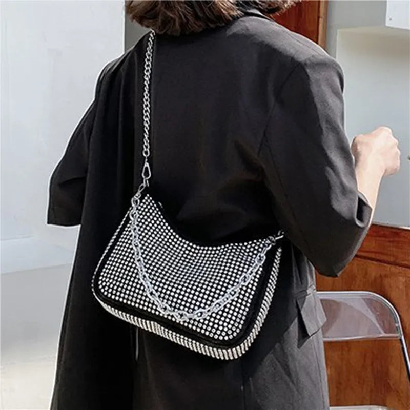 Rhinestone Handbag Diamonds Shoulder Purse Crossbody Bag