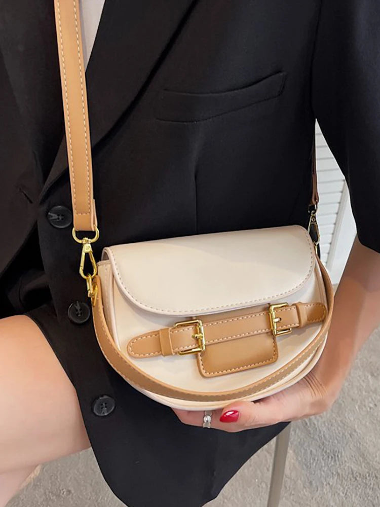 Women's PU Leather Crossbody Shoulder Bag Small Handbag