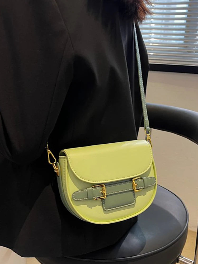 Women's PU Leather Crossbody Shoulder Bag Small Handbag