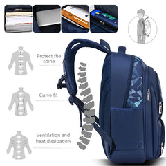 Boys Orthopedic School Bag Waterproof Nylon Book Bag