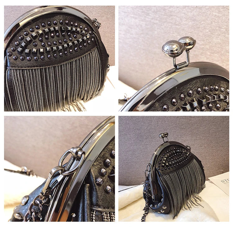 Shell Handbags Messenger Bag for Women Tassel Bag Girl Bolsa Crossbody Bags