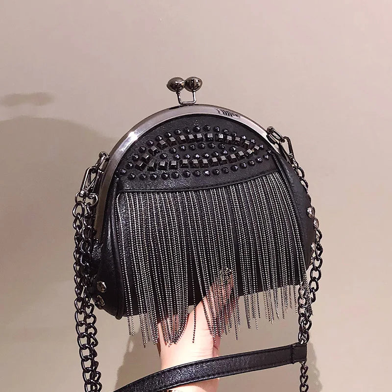 Shell Handbags Messenger Bag for Women Tassel Bag Girl Bolsa Crossbody Bags