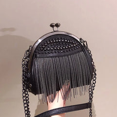 Shell Handbags Messenger Bag for Women Tassel Bag Girl Bolsa Crossbody Bags