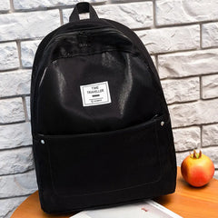 Shiner Women Backpack Solid Preppy Casual Backpack for Teenage Girls Female Scho