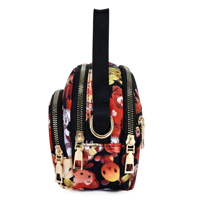 Women's Shoulder Bag Crossbody Messenger Phone Purse Waterproof Nylon Handbag
