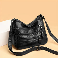 Women's Shoulder Crossbody Bag High PU Leather Messenger Handbag