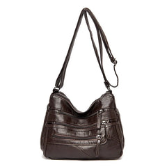 Women's Shoulder Crossbody Bag High PU Leather Messenger Handbag