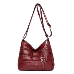 Women's Shoulder Crossbody Bag High PU Leather Messenger Handbag