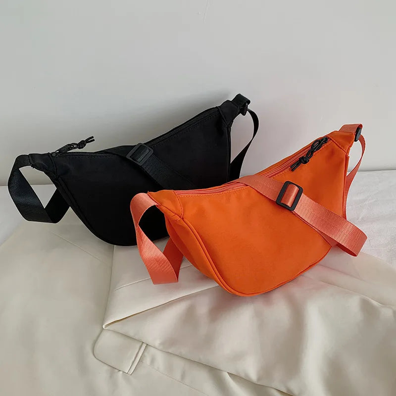 Small Nylon Messenger Shoulder Bag for Women