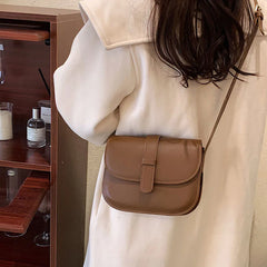 Women's Saddle Bag Leather Crossbody Handbag