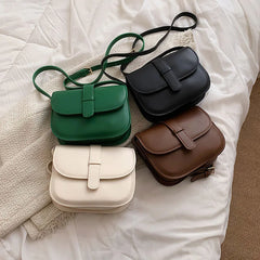 Women's Saddle Bag Leather Crossbody Handbag