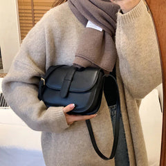 Women's Saddle Bag Leather Crossbody Handbag