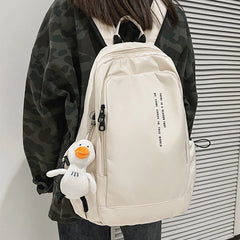Simple Women Backpack Waterproof Schoolbag College Student Backpacks