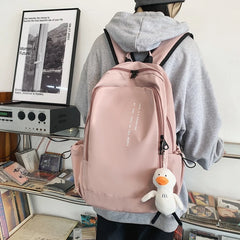 Simple Women Backpack Waterproof Schoolbag College Student Backpacks